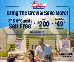 Carnival Cruises -  Family Fun in the Sun - Special cruise offer